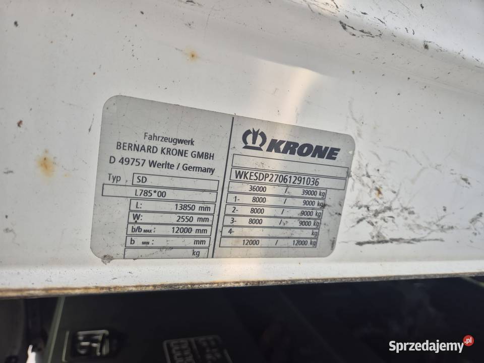 Krone Model SAF AXE burtowa Wilczyna