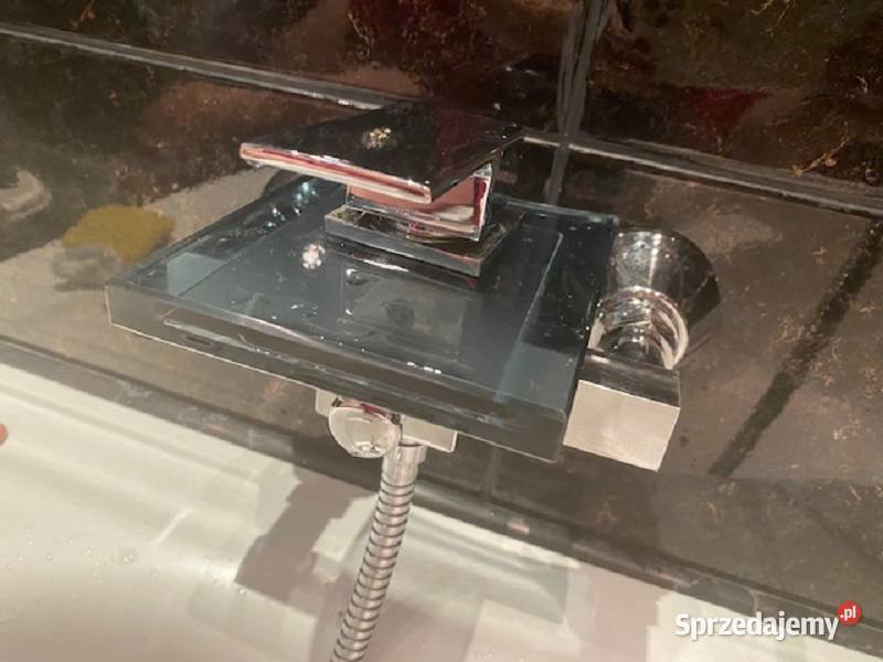 Bateria wannowa wodospadowa chrom szkło Kraków