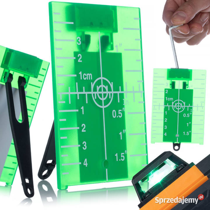 Tarcza do Poziomicy Laserowej Zielona 10 x 7 Ludźmierz