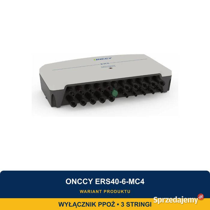 Wyłącznik PPOŻ ONCCY ERS406MC4 3 stringi sprzedam