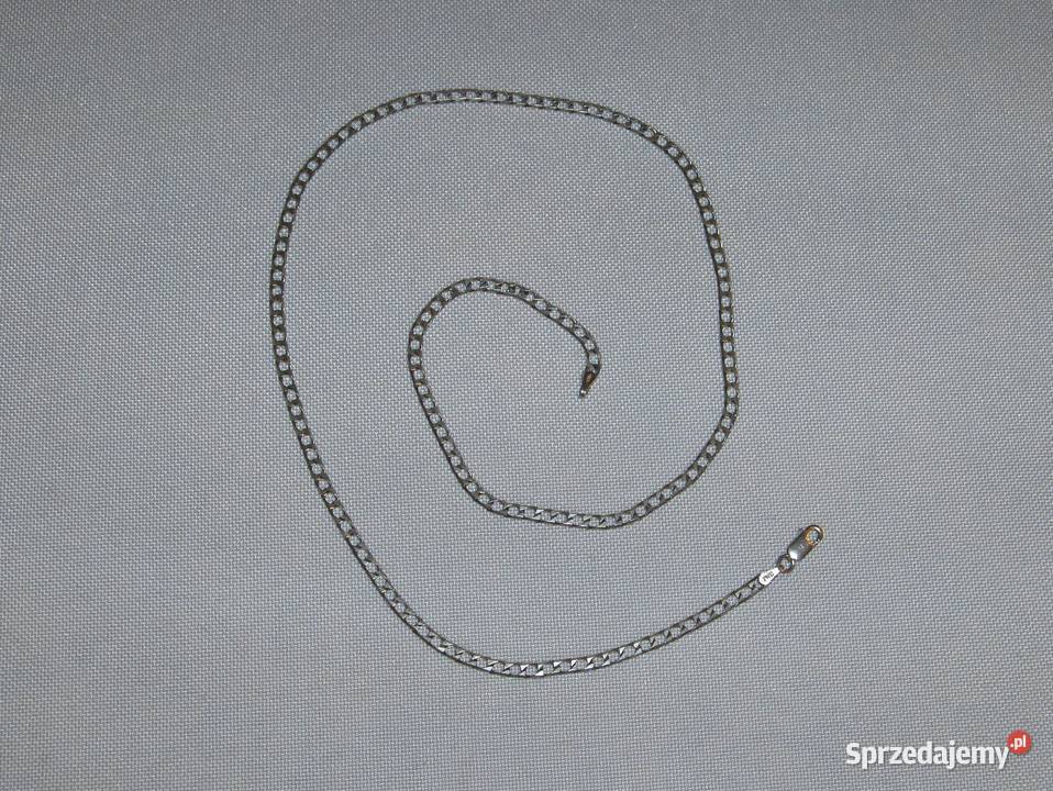 Srebrny łańcuszek Italy Kwadratowa Cubana 505 74 sprzedam