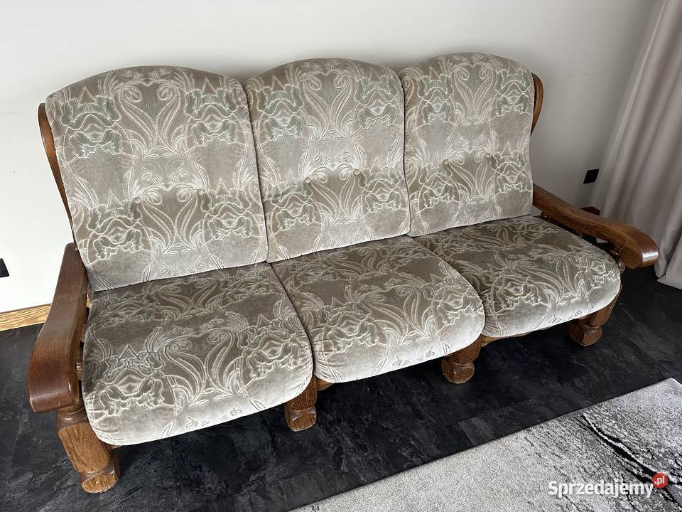 komplet sofa 3 + dwa fotele