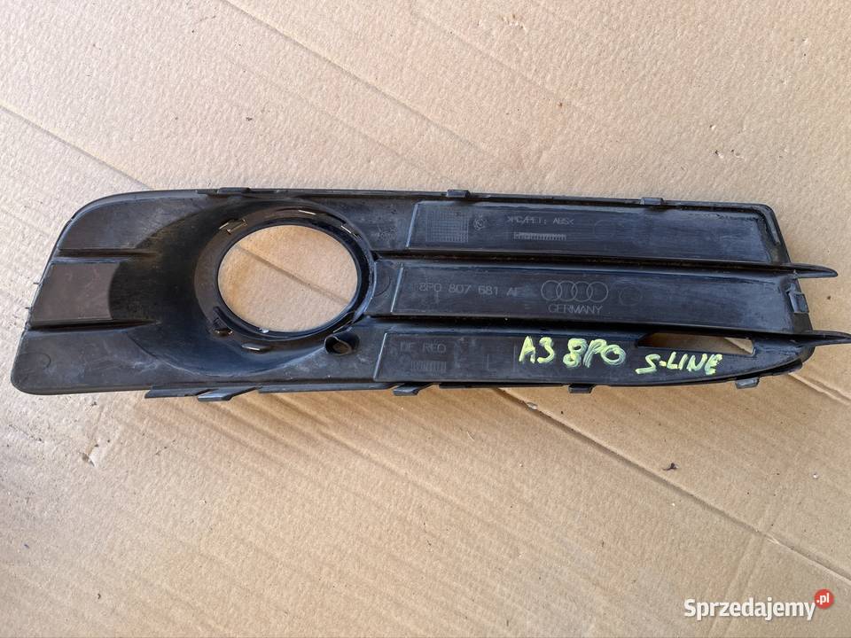 AUDI A3 8P 08 SLINE KRATKA W ZDERZAK CZARNY sprzedam