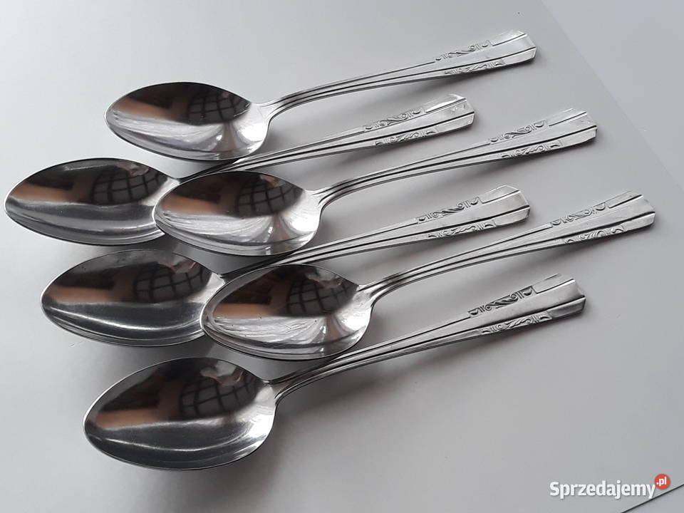 Duże łyżki obiadowe 1 SATURN sztućce PRL Dąbrowa Górnicza