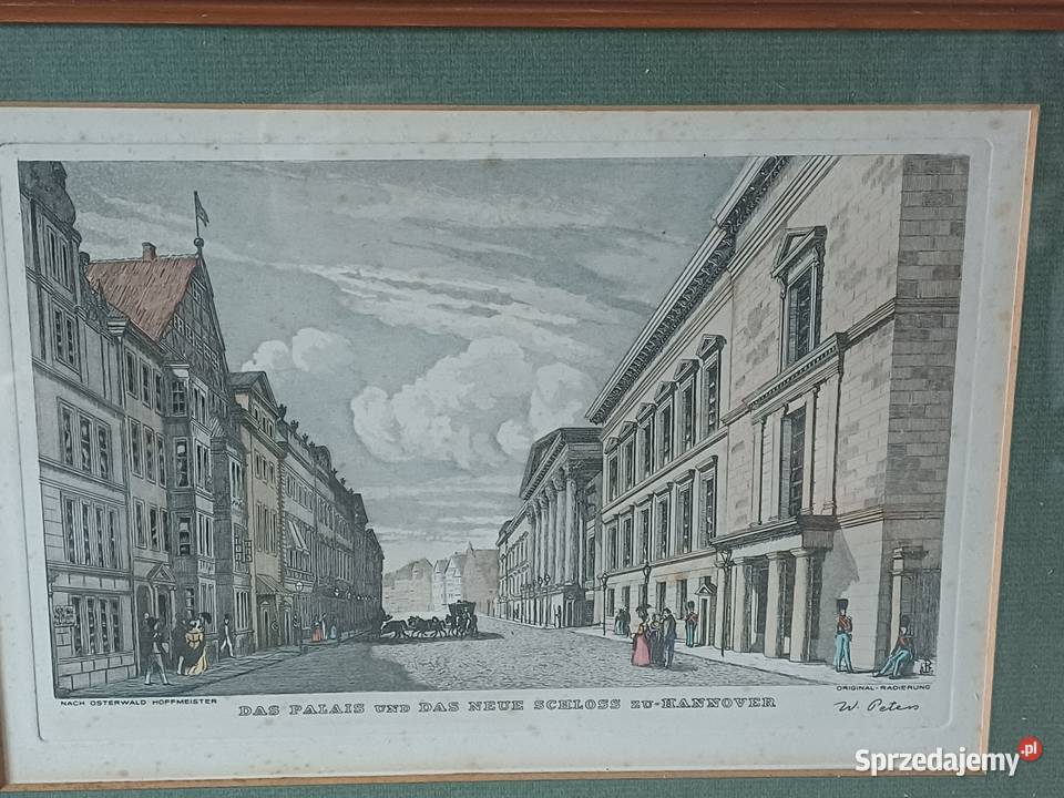 vintage oryginalna akwaforta Nowy Targ sprzedam