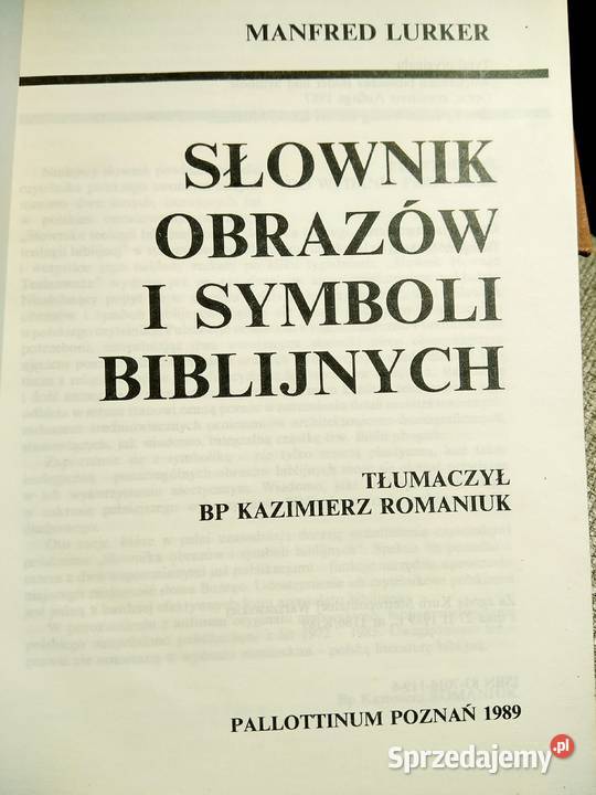 Słownik obrazów i symboli biblijnych unikaty Warszawa