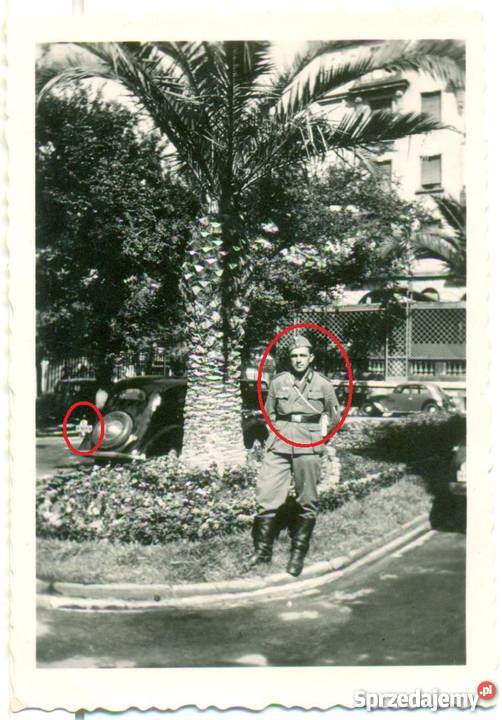 Stare zdjęcie żołnierz niemiecki 2 wojna Ostrów Wielkopolski