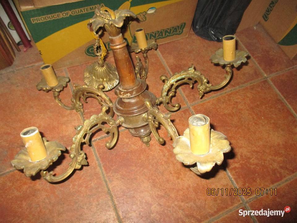 stare żyrandole mosiężne kujawsko-pomorskie Toruń