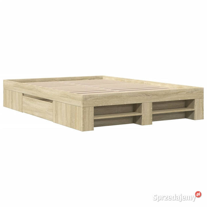 Łóżko bez materaca dąb sonoma 140x190 WM3295501 143cm mazowieckie Warszawa