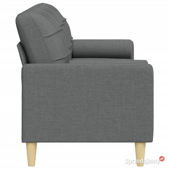 3osobowa sofa z poduszkami ciemnoszara 210 obita Warszawa