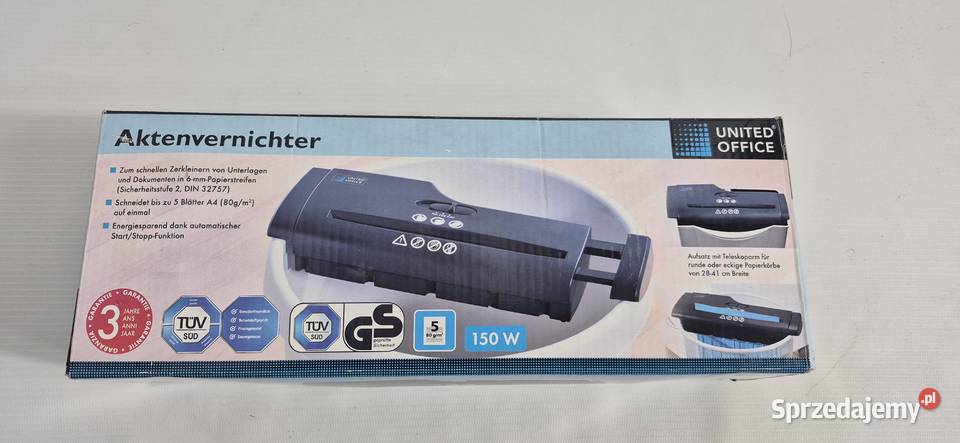 Niszczarka do dokumentów United Office UAV 150