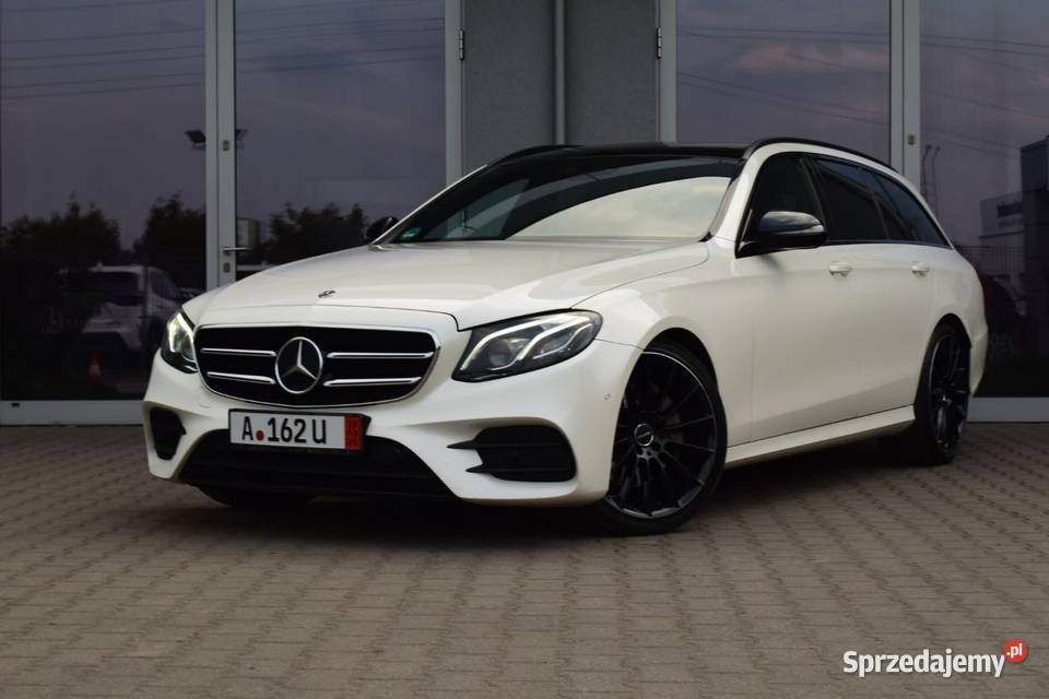 Mercedes E220d 4 matic AMG biała perła Komorniki sprzedam