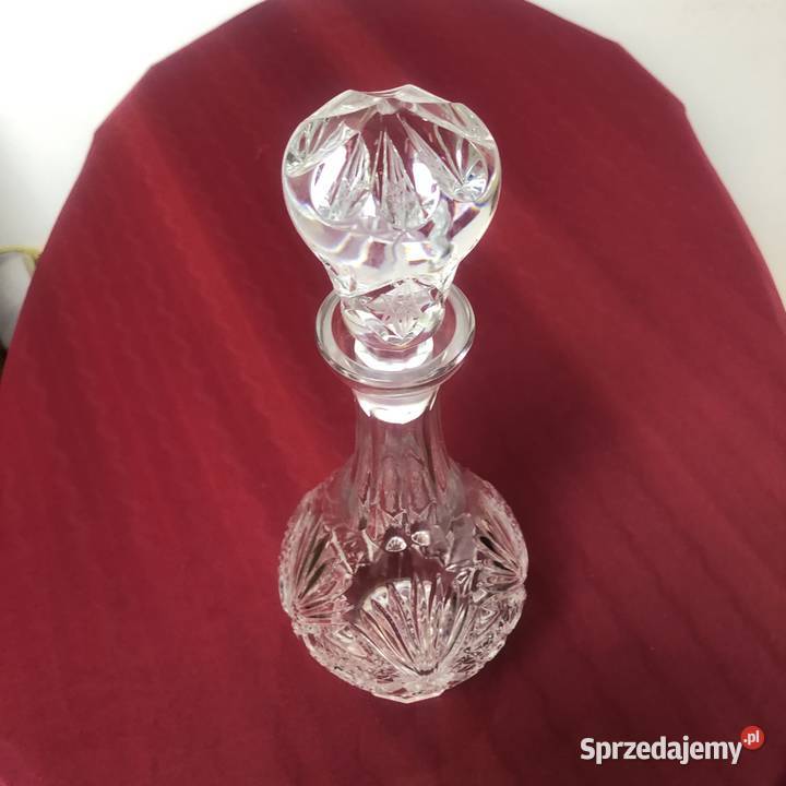 Kryształ karafka 6 kieliszków PRL Vinatage lata Porcelana i szkło