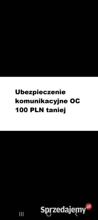 Ubezpieczenie OC ze zniżką 100PLN Pionki