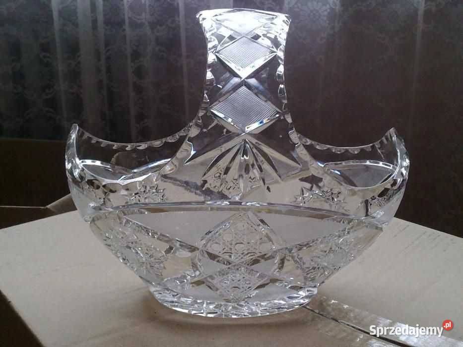 Koszyk kryształowy HSK Violetta z czasów PRL Stronie Śląskie sprzedam