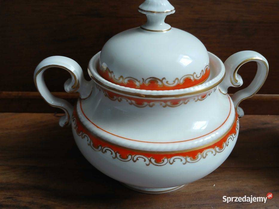 Stary zestaw cukiernica i mlecznik Rosenthal RC Kraków