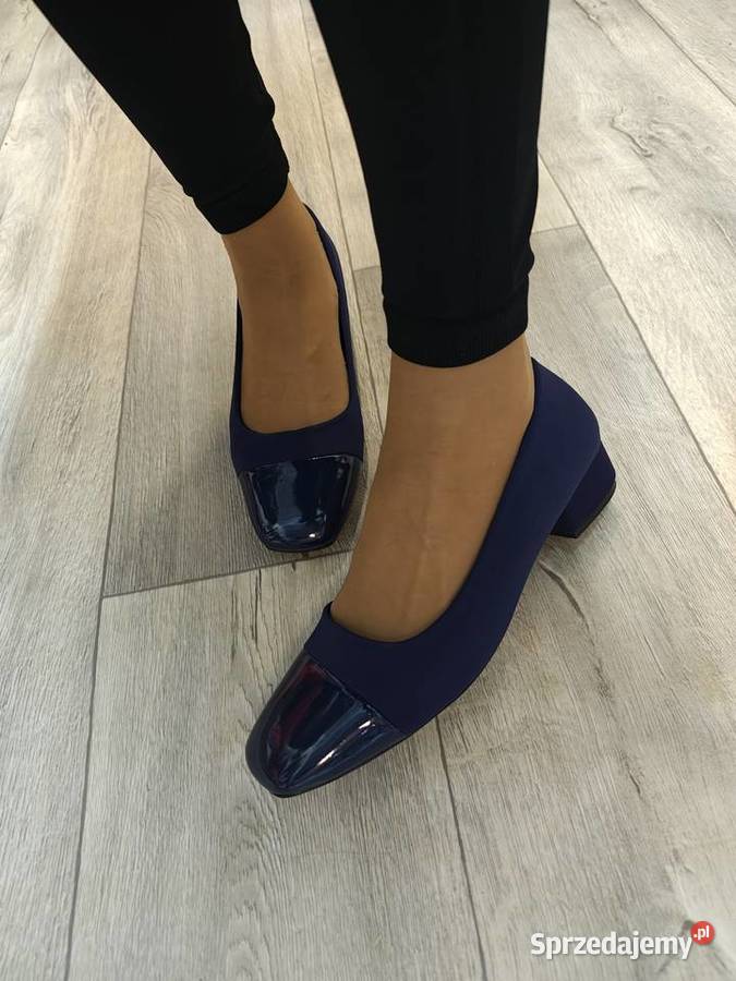 42 Granatowe niskie czółenka wieczorowe NOWE inna małopolskie Kraków