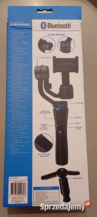 Stabilizator do telefonu Gimbal 3osiowy wielkopolskie Nądnia