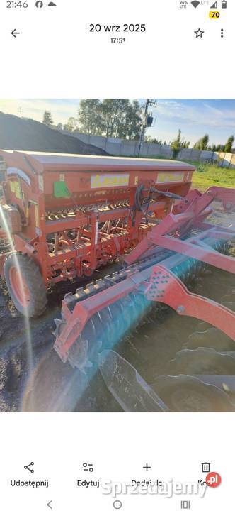 Sprzedam siewnik agram 3m Rolnictwo