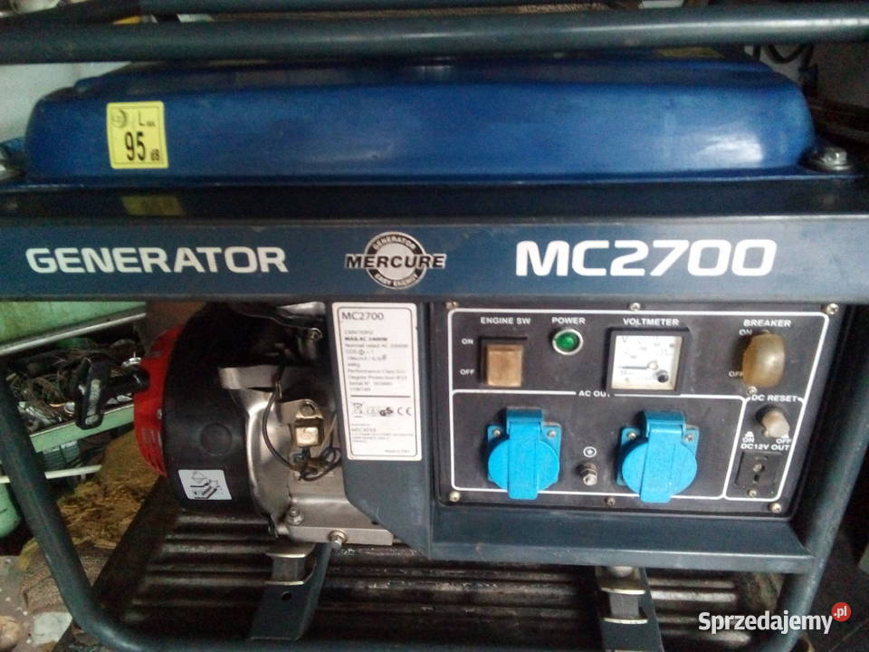 Agregat Generator Prądotwórczy 230v Mercure MC 2700 6,5hp