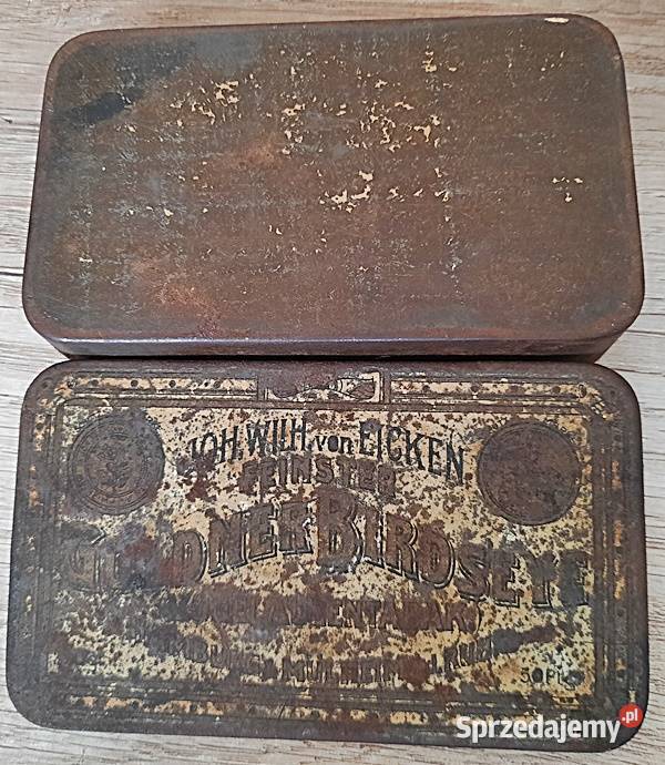 Puszka pudełko opakowanie metalowe cygarach John Ostrów Wielkopolski