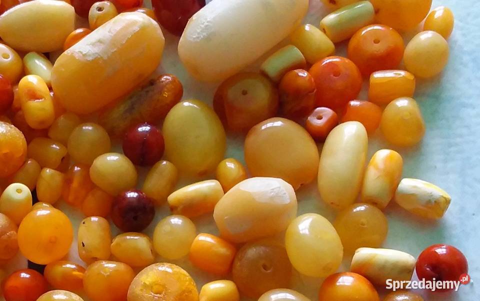 105grAntyczne koraliki z 100 NATURALNEGO Suszec