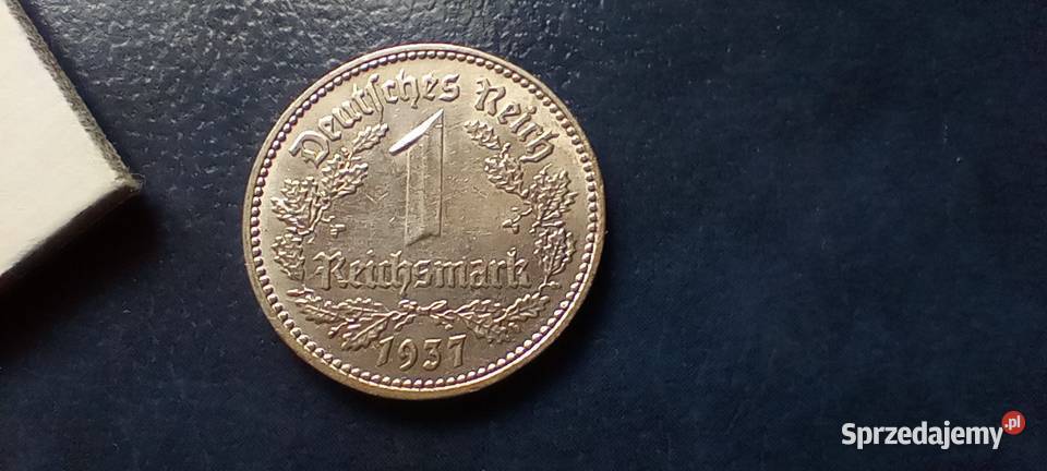 Stare monety 1 marka 1937 D NIemcy Lesko