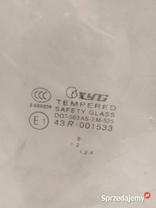 Szyba Drzwi Prawych Przednich Hyundai Sonata 99 wielkopolskie Bralin