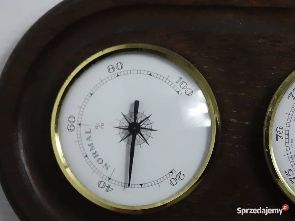 Stylowa Stacja Pogody Vintage Barometr Termometr Biłgoraj sprzedam