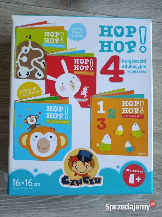 CzuCzu Hop Hop 4 książeczki edukacyjne Papier mazowieckie Płock