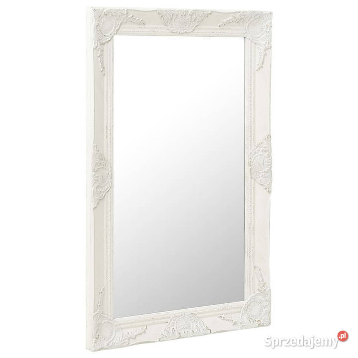 Lustro ścienne w stylu barokowym 50x80 białe Warszawa