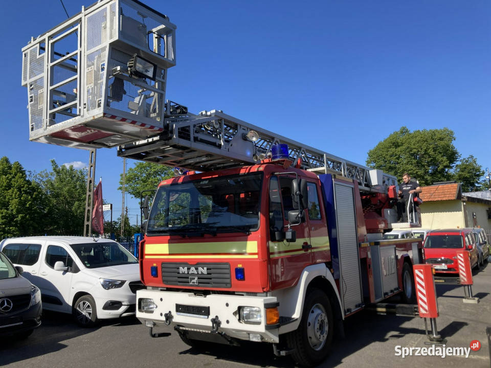 Man L 2000 MAN 15280 Straż pożarna drabina serwisowany w ASO dolnośląskie Syców sprzedam