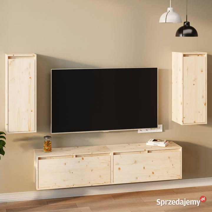 Szafki ścienne 2 30x30x80 lite drewno sosnowe Warszawa