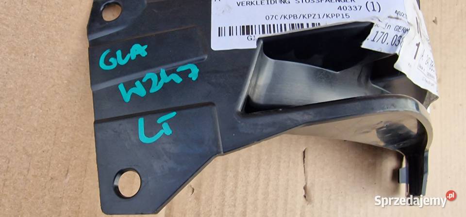 MERCEDES GLA H247 MOCOWANIE ZDERZAKA LEWY TYŁ Bieleń sprzedam