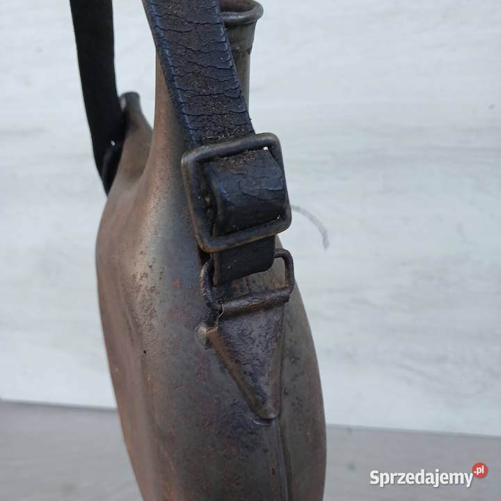 Stara wojskowa manierka mniejszy rozmiar I Wojna Warszawa