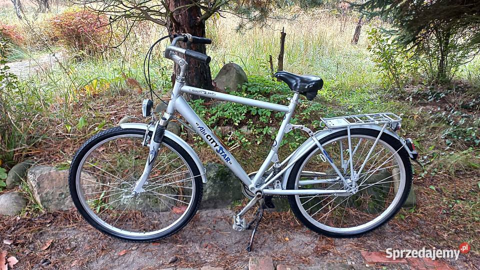 Rower Miejski Męski Alu City Star Sram S7 biegów dolnośląskie Wołów