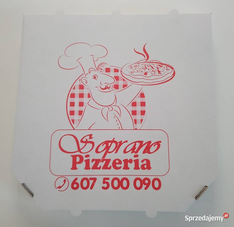 Kartony na pizzę z nadrukiem 32x32 100 sztuk