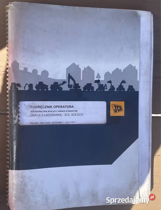 Podręcznik operatora instrukcja koparkoładowarka Chełmiec sprzedam