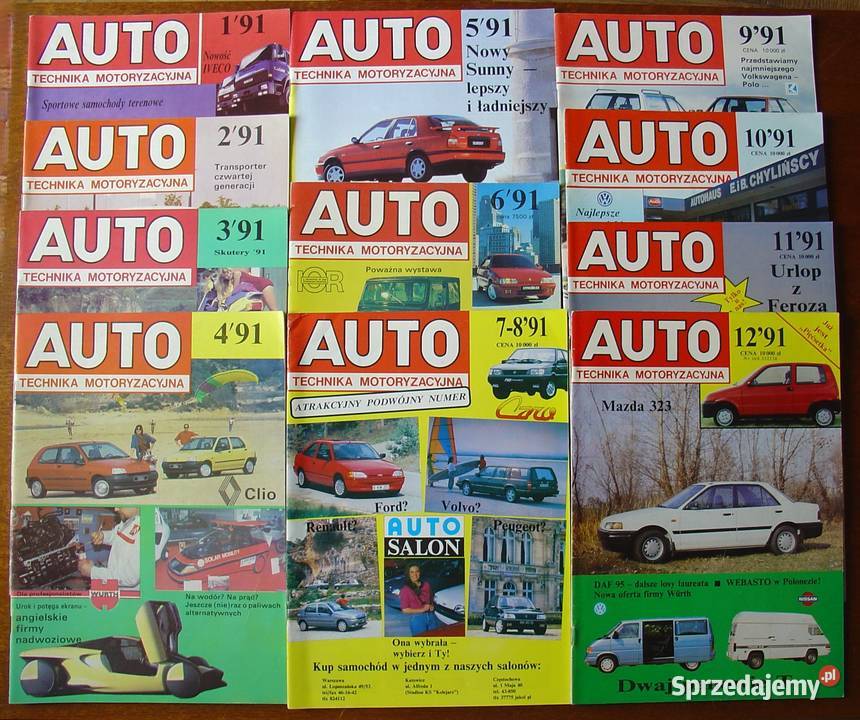 Auto Technika Motoryzacyjna pełny Rocznik 1991 łódzkie Łódź