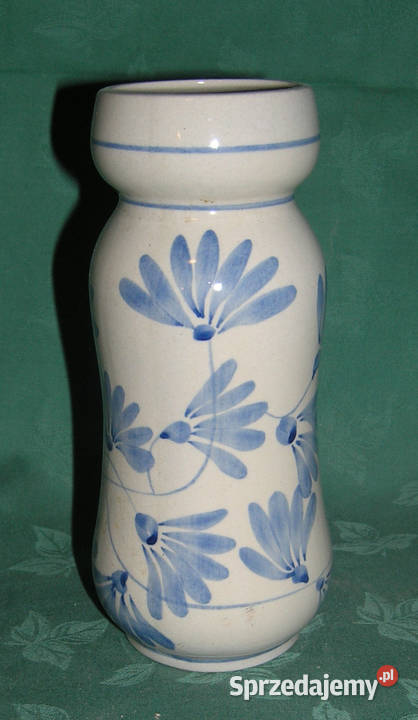 wazonik ceramiczny ręcznie mal vintage Bartków