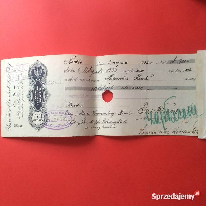 1512 Weksel Wystawiony W Krakowie 9 Szczecin