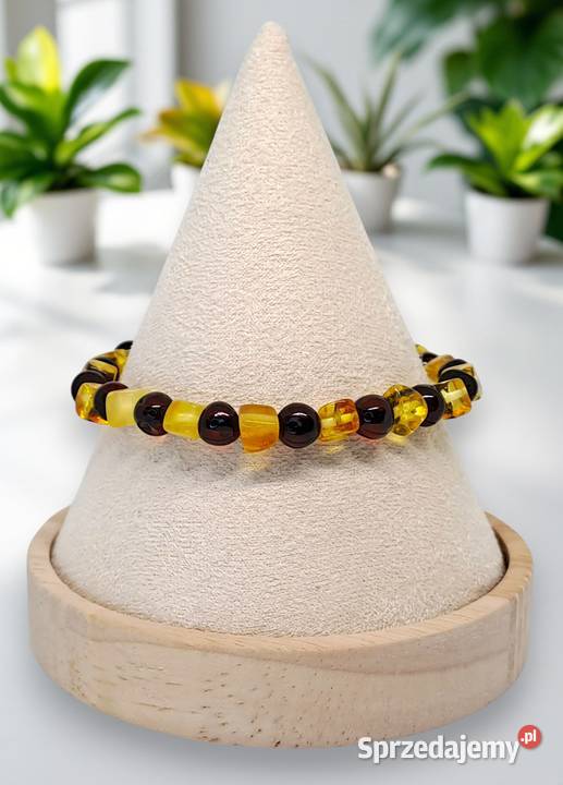 Bransoletka BURSZTYN bałtycki kostka Bransoletki Warszawa