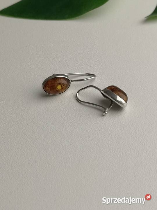 kolczyki z bursztynem Toruń