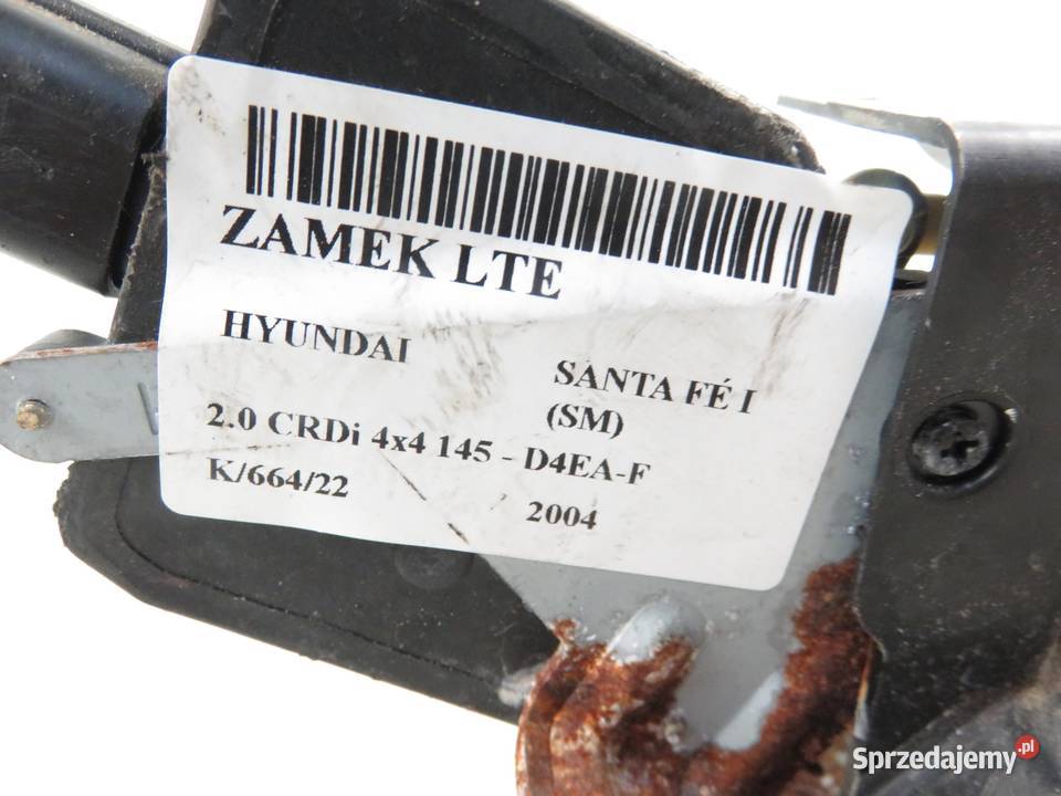 ZAMEK LEWY TYLNY HYUNDAI SANTA F I
