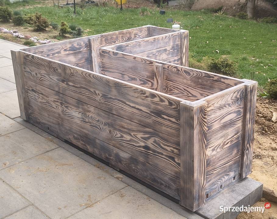 Donice kwiatowe z drewna lubelskie Kraśnik sprzedam