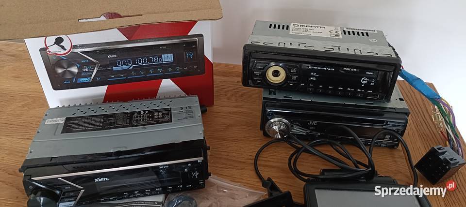 Zestaw retro radioodbiorników JVC Manta Xblitz i Radioodtwarzacze Warszawa