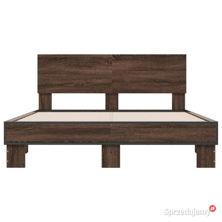 Rama łóżka brązowy dąb materiał drewnopochodny sprzedam