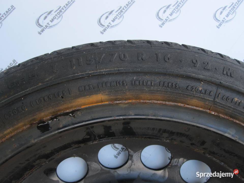 OPEL ASTRA J K koło dojazdowe 1157016 92M 5x105