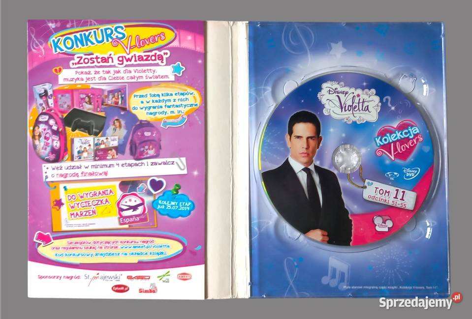 Violetta Tom 11 Kolekcja Vlovers DVD książka z małopolskie Chrzanów