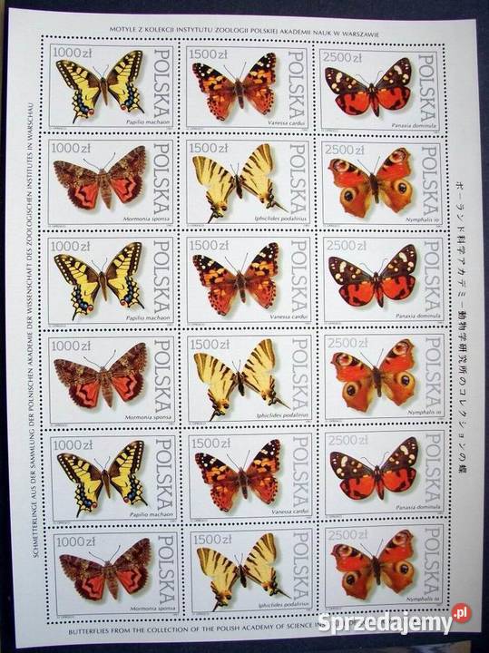 Znaczki polskie 1991 Fi Ark 3195 3200